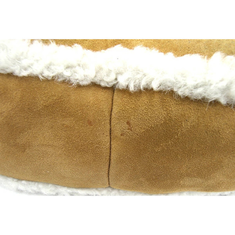Miu MIu handbag Brown Ivory White Sheepskin Tote Bag Clutch MIUMIU - Picture 5 of 10